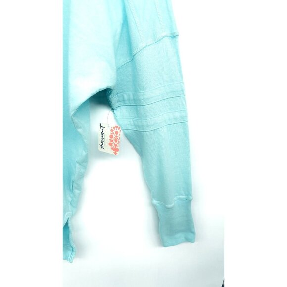 NEW Free People Womens Long Sleeve Tee Size M All Star Layer Oversize Poolside - Picture 13 of 16